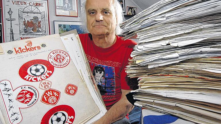 Kickers. 90 Minuten. Ein Leben lang. heißt das Vereinsmotto. Das gilt auch für Rainer Adam, seit 50 Jahren Kickers-Archivar. Kickers. 90 Minuten. Ein Leben lang. heißt das Vereinsmotto. Das gilt auch für Rainer Adam, seit 50 Jahren Kickers-Archivar.