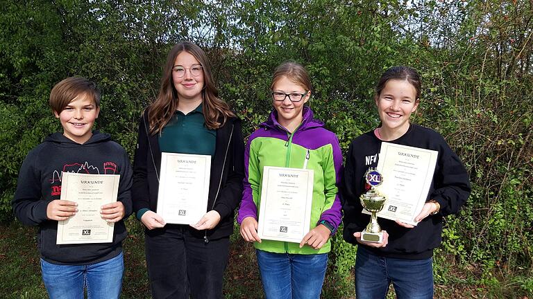 Auf dem Foto Lars Wiesneth, Hannah Hüttner, Sina Pieroth und Paulina Gumpert.