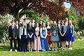 Im Bild Leon Golubka, Tim Hofmann, Selina Stach, Gustav Popp, Annika Kitzinger, Liam Hauck, Emilia Vogt, Julian Donath, Leana Ansel, Lilli Männer, Fiona Mayer, Ryan Jeuthner, Selina Stach, Pfarrer Thomas Prusseit, Sarah Zeiß.