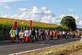 In vier Tagesetappen meisterten die Wallfahrenden die gut 150 Kilometer lange Strecke.