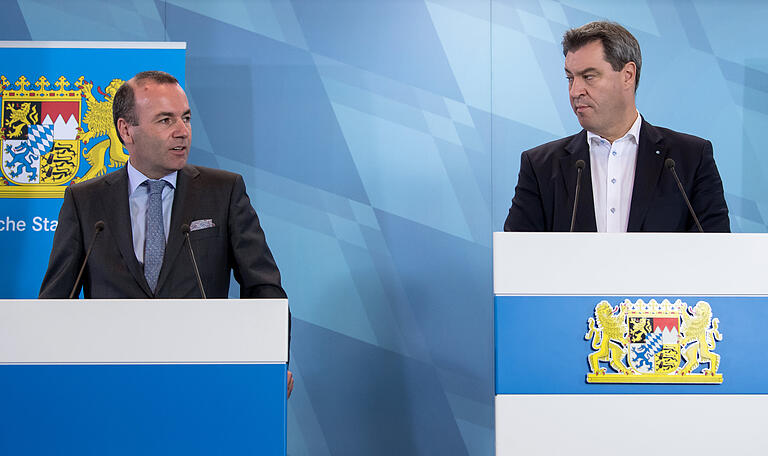 Manfred Weber und Markus Söder