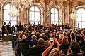 Das Freiburger Barockorchester und Julian Prégardien beim Eröffnungskonzert des Mozartfests 2019 im Kaisersaal der Würzburger Residenz.