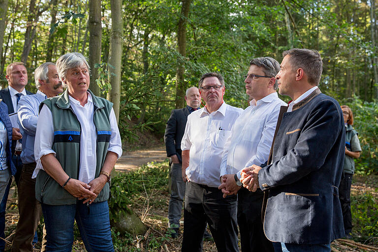 Waldbegehung der CSU Unterfranken im Gramschatzer Wald.