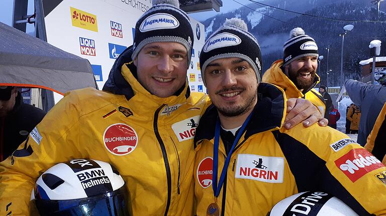 Start in die neue Bob-Saison: Pilot Johannes Lochner (links) und Anschieber Christian Rasp.