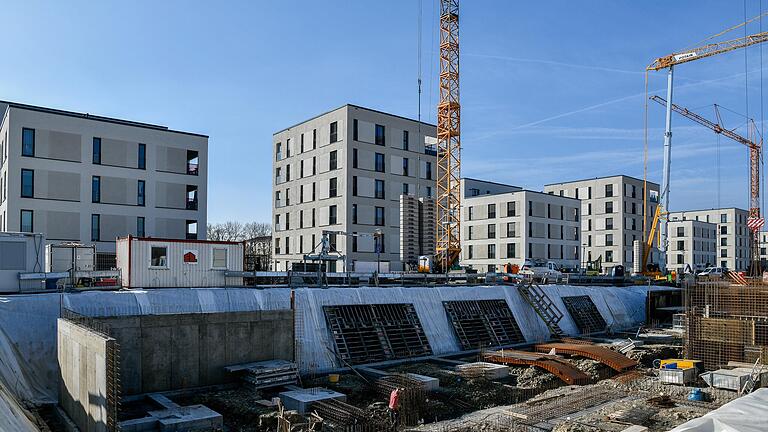 Baugebiete am Würzburger Hubland mit Neubauten sorgen für etwas Entspannung auf dem Würzburger Wohnungsmarkt.&nbsp;