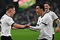 Deutschland - Italien       -  Joshua Kimmich (l) und Jamal Musiala feiern ihren Tor-Clou.