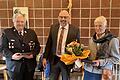 Für großen ehrenamtlichen Einsatz zeichnete Reichenbergs Bürgermeister Stefan Hemmerich (Mitte) Dieter Schöll (links) und Ursula Manske (rechts) mit der Bürgermedaille in Bronze aus.