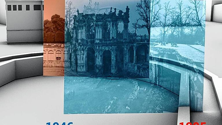 Historische Fotos des Kronentors, im Modell übereinander gelegt. Historische Fotos des Kronentors, im Modell übereinander gelegt.