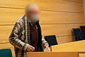 Das Landgericht Würzburg verurteilte ihn wegen Totschlags, der 92-jährige Rentner aus Gemünden bekommt gleichwohl zahlreiche Solidaritätsbekundungen. Das Bild entstand im Gerichtssaal.