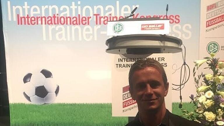 WFV-Coach Marc Reitmaier auf dem internationalen Trainerkongress in Bochum.