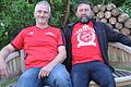 Haben nach der anstrengenden und erfolgreichen Saison jetzt Zeit zum Relaxen: Mühlfelds Trainer-Dino Eckhard Geiß (rechts) und sein Co-Trainer Michael Eppler.