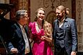 Riesenapplaus nach dem Eröffnungsabend beim Festival Lied. Gefeiert wurden (von links): Alexander Fleischer, Nikola Hillebrand und Konstantin Krimmel.