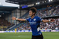 Arminia Bielefeld - Eintracht Braunschweig.jpeg       -  Masaya Okugawa jubelt noch im Trikot von Arminia Bielefeld. Der Wechsel zum FC Augsburg ist fast abgeschlossen.