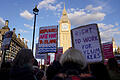 Proteste in Großbritannien.jpeg       -  Am Montag protestierten Demonstrierende in London gegen den Gesetzentwurf zur illegalen Einwanderung.