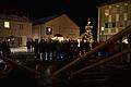 Die erste Station des lebendigen Adventskalenders in Frammersbach ist am Freitagabend am Marktplatz gewesen.