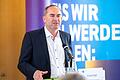 Der bayerische Wirtschaftsminister Hubert Aiwanger (im Bild) bei der Verleihung der Meisterbriefe in der IHK Schweinfurt.