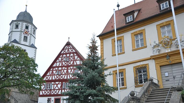 Kirchturm und Rathaus von Winterhausen (Lkr. Würzburg): Mancher Leser wünscht sich, dass die Redaktion über jeden einzelnen Punkt einer Gemeinderatsitzung berichtet.&nbsp;