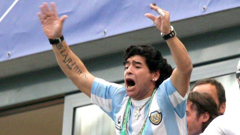 Fußball - Maradona neuer Trainer der argentinischen Nationalmannschaft.jpeg       -  Diego Maradona führte nicht immer das Leben eines asketischen Spitzensportlers.