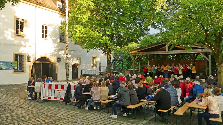 Froschkonzert im Spitalgarten.