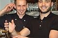 Ibrahim Jasarevic (links), Chef des Ristorante San Remo, mit seinem italienischen Mitarbeiter Cesare Rubino