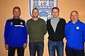 Unser Bild zeigt (von links) Abteilungsleiter Rainer Schmittzeh,  Michael Knysak, Münnerstadts neuen Trainer Goran Mikolaj sowie Sportvorstand Günter Scheuring.Johannes Wolf       -  Unser Bild zeigt (von links) Abteilungsleiter Rainer Schmittzeh,  Michael Knysak, Münnerstadts neuen Trainer Goran Mikolaj sowie Sportvorstand Günter Scheuring.Johannes Wolf
