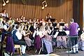 Die 40 Musikanten des Musikvereins unter der Leitung ihres Dirigenten Adrian Blümm unterhielten ihr Publikum.