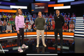 Maurice Pache im ZDF-Sportstudio       -  Ein ganz besonderes Erlebnis: Unser Bild zeigt Maurice Pache vom FC Fuchsstadt (Bildmitte) im Aktuellen Sportstudio an der Seite von Moderatorin Katrin Müller-Hohenstein und Nationalspieler Nadiem Amiri vom FSV Mainz 05.