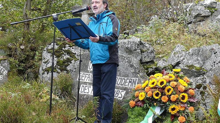 Schöpfungsglaube und Weltgestaltung: Der evangelische Pfarrer Jürgen Gossler aus Hünfeld hielt in diesem Jahr die Gedenkrede zur 94. Heidelsteinfeier.