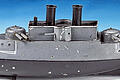 Frühes Kriegsspielzeug: das Panzerschiff &bdquo;Nürnberg&ldquo; aus dem Nürnberger Spielzeugmuseum, um 1912.