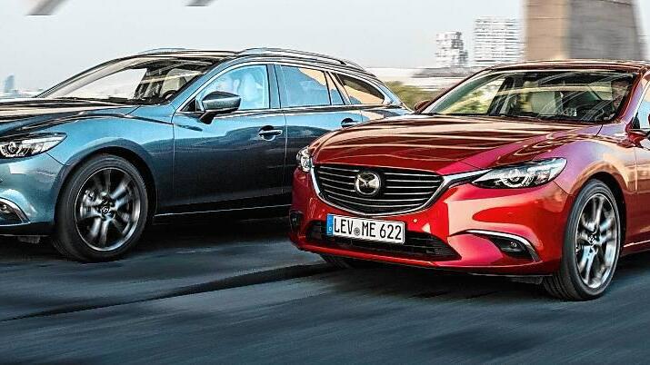 Mazda6 als Limousine und Sportkombi mit neuen Technologien
