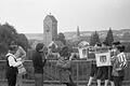 Ein Kamerateam des Bayerischen Rundfunks filmte den Beginn der Feierlichkeiten 1200 Jahre Münnerstadt im Jahr 1970. Daraus wurde ein achtminütiger Beitrag erstellt. Foto: Stadtarchiv Münnerstadt/Fuhrmann       -  Ein Kamerateam des Bayerischen Rundfunks filmte den Beginn der Feierlichkeiten 1200 Jahre Münnerstadt im Jahr 1970. Daraus wurde ein achtminütiger Beitrag erstellt. Foto: Stadtarchiv Münnerstadt/Fuhrmann