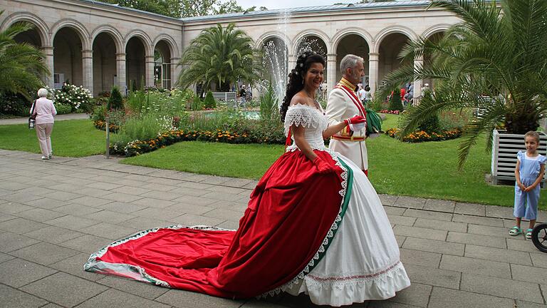 Gekrönte Häupter kehren alljährlich zum Rakoczyfest nach Bad Kissingen zurück (im Bild das österreichische Kaiserpaar Elisabeth und Franz Joseph I.