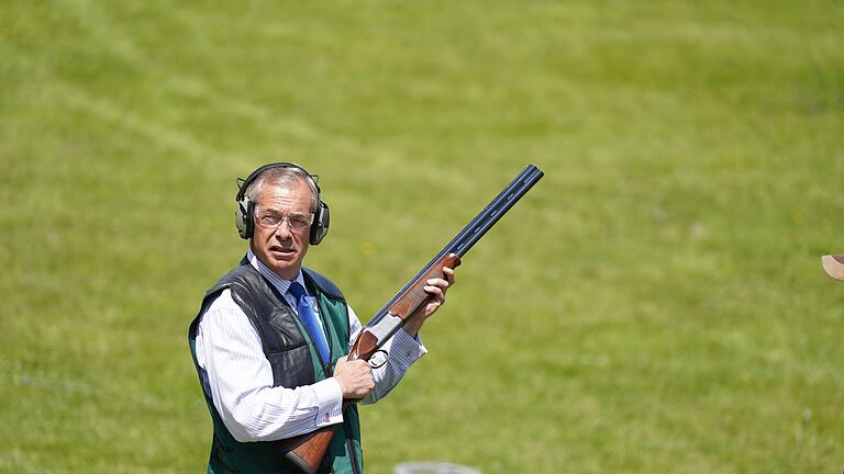 Wahlkampf in Großbritannien       -  Farage bewarb sich bereits zum achten Mal um einen Sitz im Unterhaus