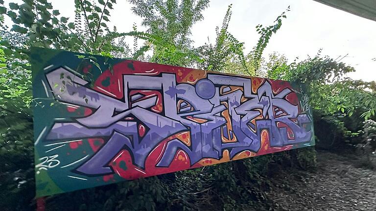 Die freigegebene Graffiti-Fläche der Stadt am Schweinfurter Skatepark gibt Künstlerinnen und Künstlern die Möglichkeit, ganz legal ihrer kreativen Ader freien Lauf zu lassen. Die freigegebene Graffiti-Fläche der Stadt am Schweinfurter Skatepark gibt Künstlerinnen und Künstlern die Möglichkeit, ganz legal ihrer kreativen Ader freien Lauf zu lassen.
