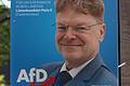 Das Wahlplakat von Alfred Schmitt (AfD) zur Landtagswahl 2023.