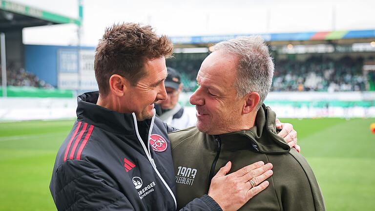 SpVgg Greuther Fürth - 1. FC Nürnberg       -  Miroslav Klose (links) und Alexander Zorniger stehen sich erstmals als Trainer gegenüber.