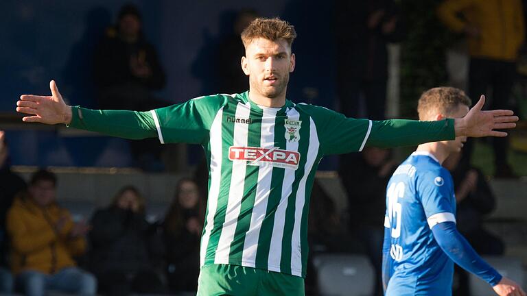 Doppeltorschütze beim 4:0-Erfolg des TSV Großbardorf gegen den Würzburger FV: Shaban Rugovaj (im Bild).