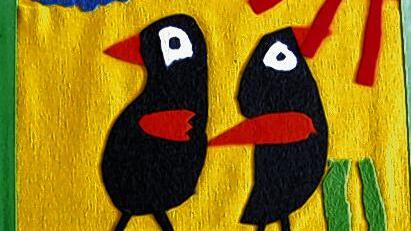 Hans Langner: Vogelapplikation.