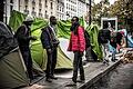 FRANCE-EUROPE-MIGRANTS       -  Migranten haben ihre Zelte in Paris aufgebaut. Kaum wird eines der Lager von der Polizei aufgelöst, wächst ein neues nach.