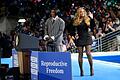 Wahlkampf in den USA - Harris       -  Beyoncé (rechts im Bild) sagte, Harris stehe für die Einheit, die die USA gerade brauchten.