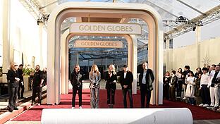 Vor der 82. Verleihung der Golden Globes       -  Der rote Teppich für die Golden-Globe-Gala ist ausgerollt.