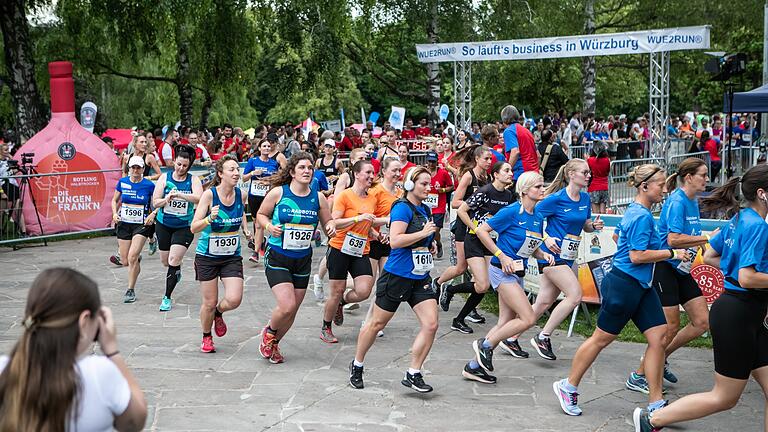 Rund 3400 Teilnehmer starteten beim 16. Wue2Run in Würzburg.