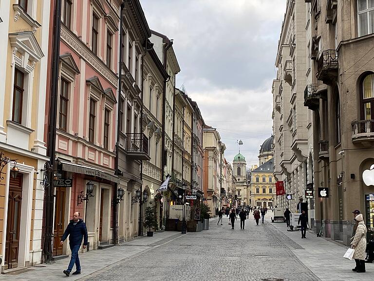 Komplett erhaltener historischer Stadtkern: Im Zentrum von Würzburgs neuer Partnerstadt Lwiw.