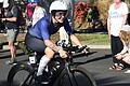 Zweiter Platz beim Ironman Hawaii: Sarah Karollus kämpft sich bei der Triathlon-Weltmeisterschaft auf dem Rennrad zur nächsten Etappe.