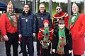 Strahlende Gesichter gab es beim Besuch der Abordnung der Gilde Giemaul im Polizeipräsidium Unterfranken in Würzburg. Auf dem Foto (von links): Andreas Weiß (Sitzungspräsident), Vizepolizeipräsident Holger Baumbach, Polizeipräsident Detlev Tolle, Giemaul German I., Manuel Königl (2. Gesellschaftspräsident) und das Kindergiemaulpaar Luis II. und Mina I.