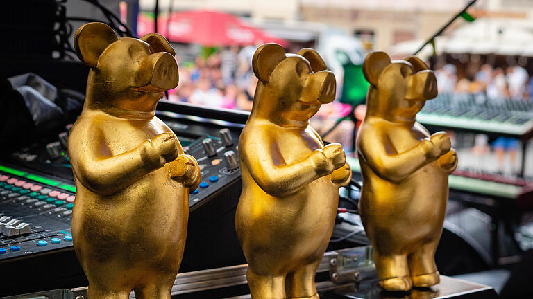 Das goldene Schörschle wird von der Werbegemeinschaft 'Schweinfurt erleben' traditionell am Stadtfest verliehen.