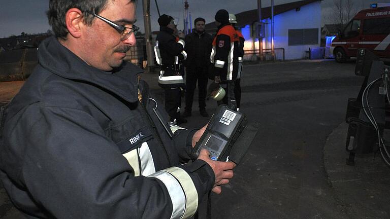 Feuerwehrübung an der Biogasanlage in Maroldsweisach