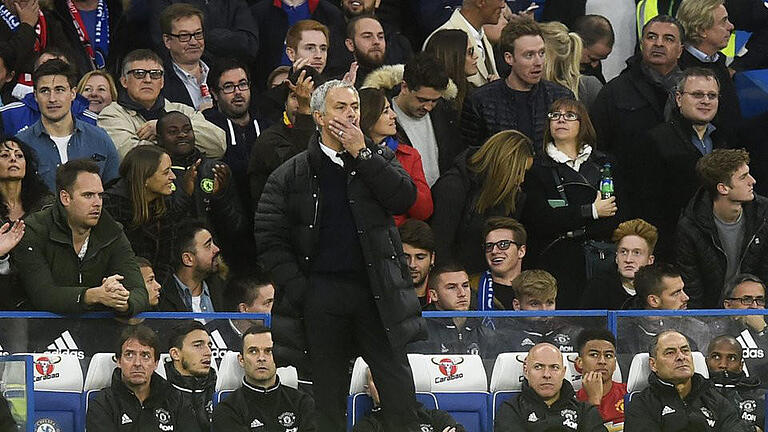 Ernüchternd       -  Erlebte eine ernüchternde Rückkehr an die Stamford Bridge: ManUnited-Trainer José Mourinho. Foto: Will Oliver