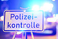 Symbolbild Polizeikontrolle.