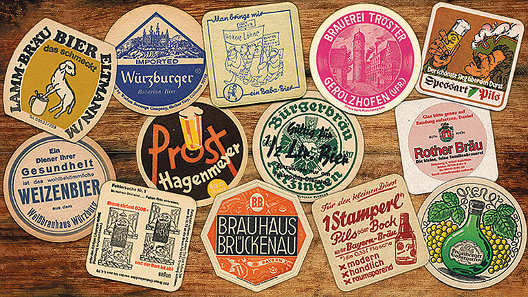 Der Bezirk Unterfranken hat tausende Bierdeckel von unterfränkischen Brauereien gesammelt. Der Bezirk Unterfranken hat tausende Bierdeckel von unterfränkischen Brauereien gesammelt.
